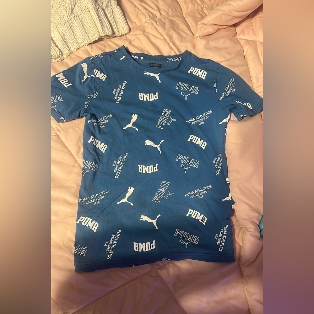 Puma Blue Graphic T-Shirt (kids)